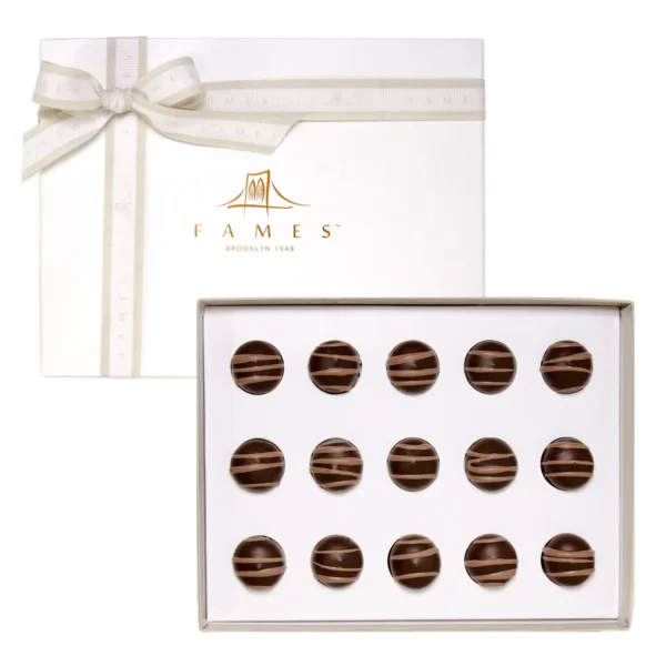 Hazelnut Truffle Chocolate Gift Box, Kosher, Dairy Free.