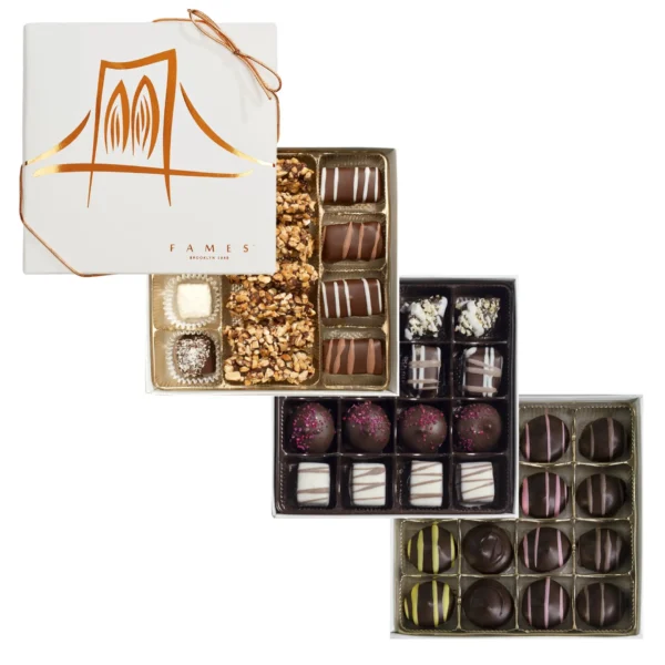 Gourmet Chocolate Gift Box, 47 pc, Kosher, Dairy Free.