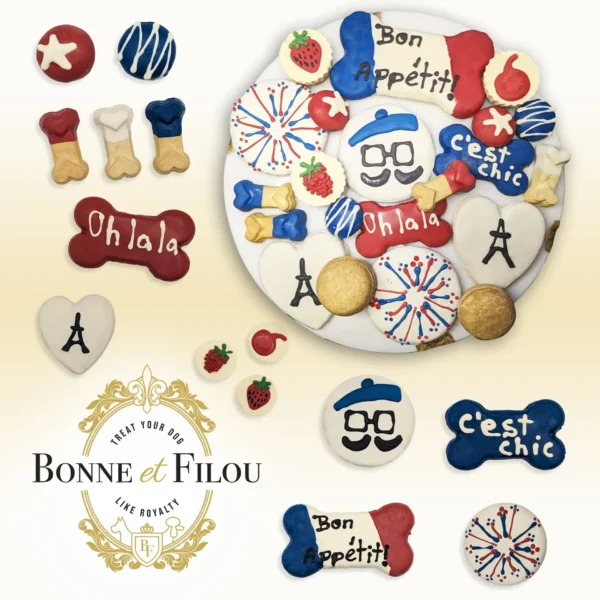 French Themed Dog Treats Gift Box - Image 5