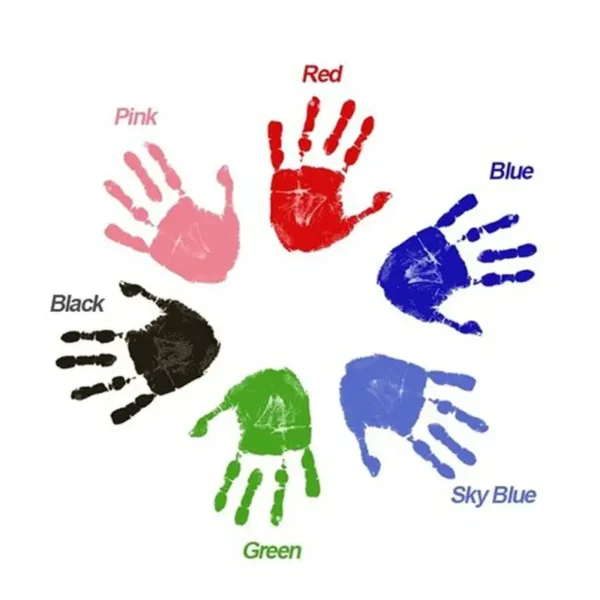 DIY Kit for Souvenir Feet/Handprints on white background Multivariant - Image 3