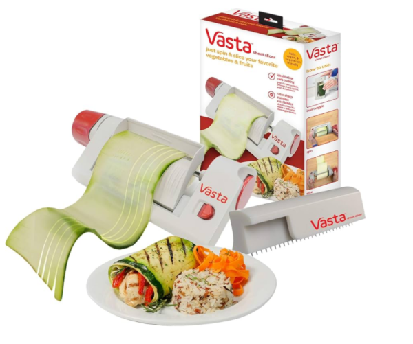 Vasta Veggie & Fruit Sheet Slicer, Stainless Steel Blade, 2 Attachements