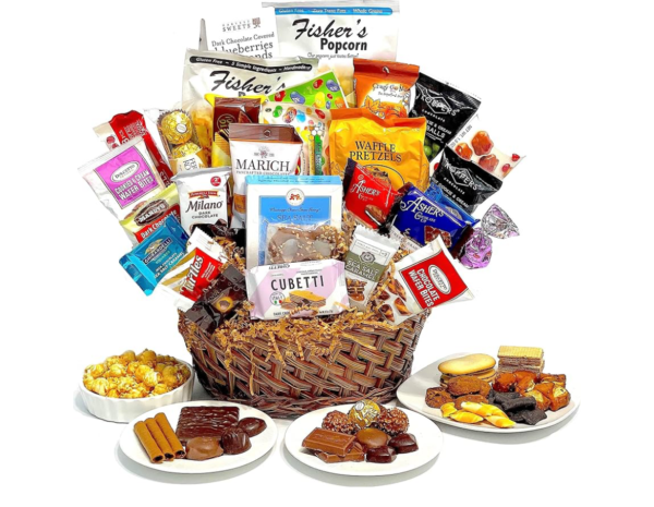 Chocolate-Lovers Gift Basket ~ Include Your Logo & Select Your Size