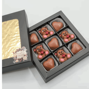 Handmade Bear & Heart Chocolate for Valentines